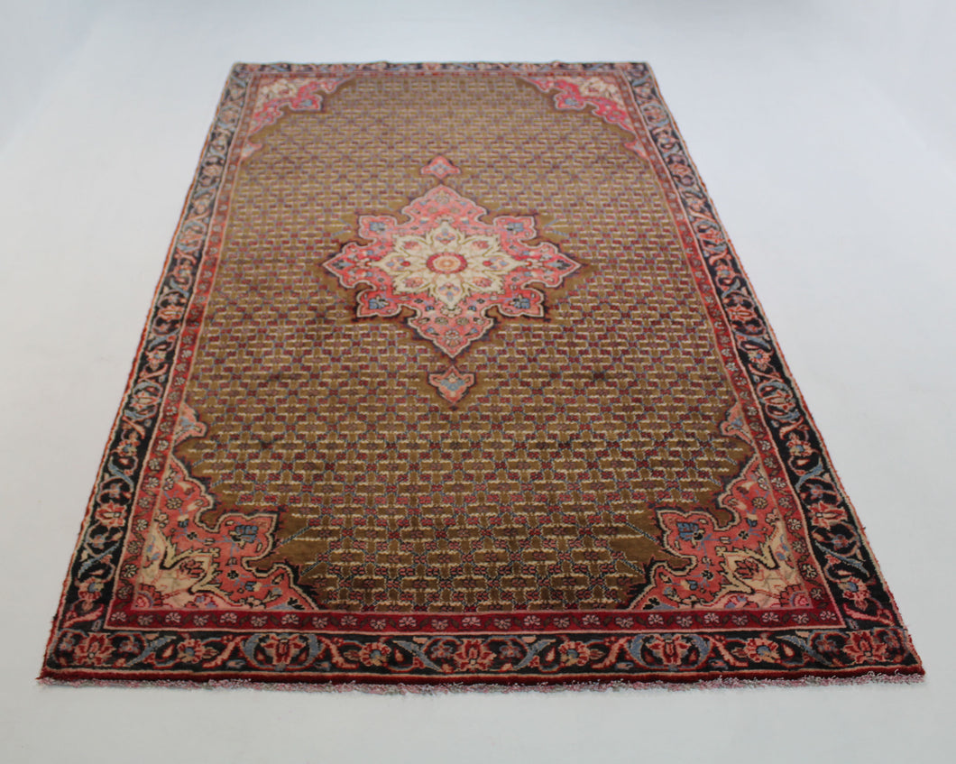 Handmade Antique, Vintage oriental wool Persian \Mosel rug - 282 X 145 cm