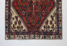 Load image into Gallery viewer, Handmade Antique, Vintage oriental wool Persian  Asad Abad rug - 335X 119 cm
