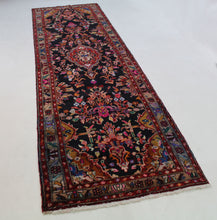 Load image into Gallery viewer, Handmade Antique, Vintage oriental Persian Mosel rug - 369 X 108 cm
