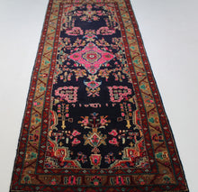 Load image into Gallery viewer, Handmade Antique, Vintage oriental Persian Nahavand rug - 300 X 108 cm
