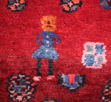 Load image into Gallery viewer, Handmade Antique, Vintage oriental Persian Hamedan rug - 290 X 108 cm
