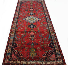 Load image into Gallery viewer, Handmade Antique, Vintage oriental Persian Mosel rug - 325 X 105 cm
