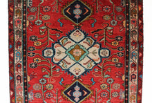 Load image into Gallery viewer, Handmade Antique, Vintage oriental Persian Mosel rug - 325 X 105 cm
