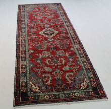 Load image into Gallery viewer, Handmade Antique, Vintage oriental Persian  Hamedan rug - 318 X 104 cm
