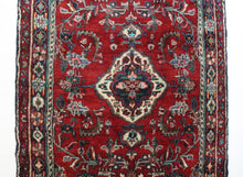 Load image into Gallery viewer, Handmade Antique, Vintage oriental Persian  Hamedan rug - 318 X 104 cm
