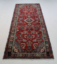 Load image into Gallery viewer, Handmade Antique, Vintage oriental Persian  Hamedan rug - 318 X 104 cm
