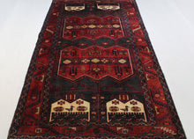 Load image into Gallery viewer, Handmade Antique, Vintage oriental Persian  Karmanshah rug -310 X 150 cm
