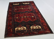 Load image into Gallery viewer, Handmade Antique, Vintage oriental Persian  Karmanshah rug -310 X 150 cm
