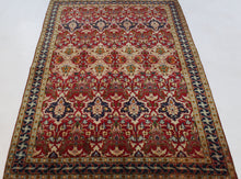 Load image into Gallery viewer, Handmade Antique, Vintage oriental Persian Najafabad rug - 205 X 133 cm
