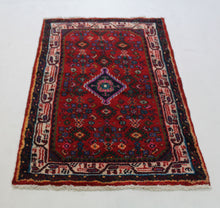 Load image into Gallery viewer, Handmade Antique, Vintage oriental Persian Asadabad rug - 125 X 76 cm
