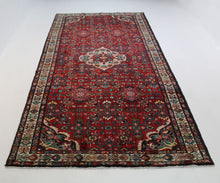 Load image into Gallery viewer, Handmade Antique, Vintage oriental wool Persian  Hosinabad rug - 330 X 153 cm
