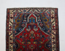 Load image into Gallery viewer, Handmade Antique, Vintage oriental Persian Mosel rug - 387 X 95 cm
