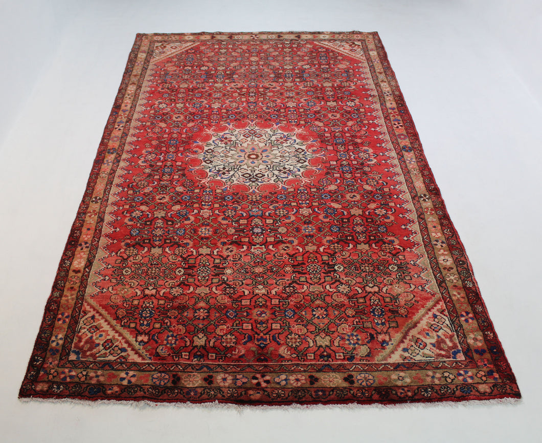 Handmade Antique, Vintage oriental Persian  Malayer rug - 305 X 157 cm