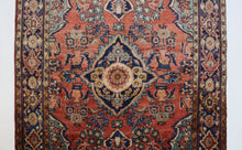 Load image into Gallery viewer, Handmade Antique, Vintage oriental Persian Vis rug - 205 X 160 cm
