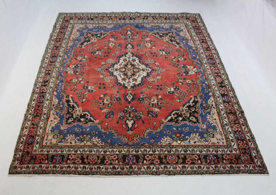 Handmade Antique, Vintage oriental Persian Asadabad rug - 306 X 213 cm