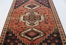 Load image into Gallery viewer, Handmade Antique, Vintage oriental Persian Qashqai rug - 263 X 182 cm
