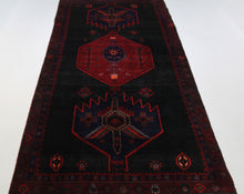 Load image into Gallery viewer, Handmade Antique, Vintage oriental Persian Karmanshah rug - 350 X 144 cm
