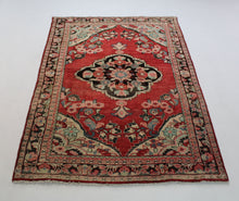 Load image into Gallery viewer, Handmade Antique, Vintage oriental Persian  Mahal rug - 220 X 130 cm
