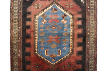 Load image into Gallery viewer, Handmade Antique, Vintage oriental Persian Zanjan rug -215 X 130 cm
