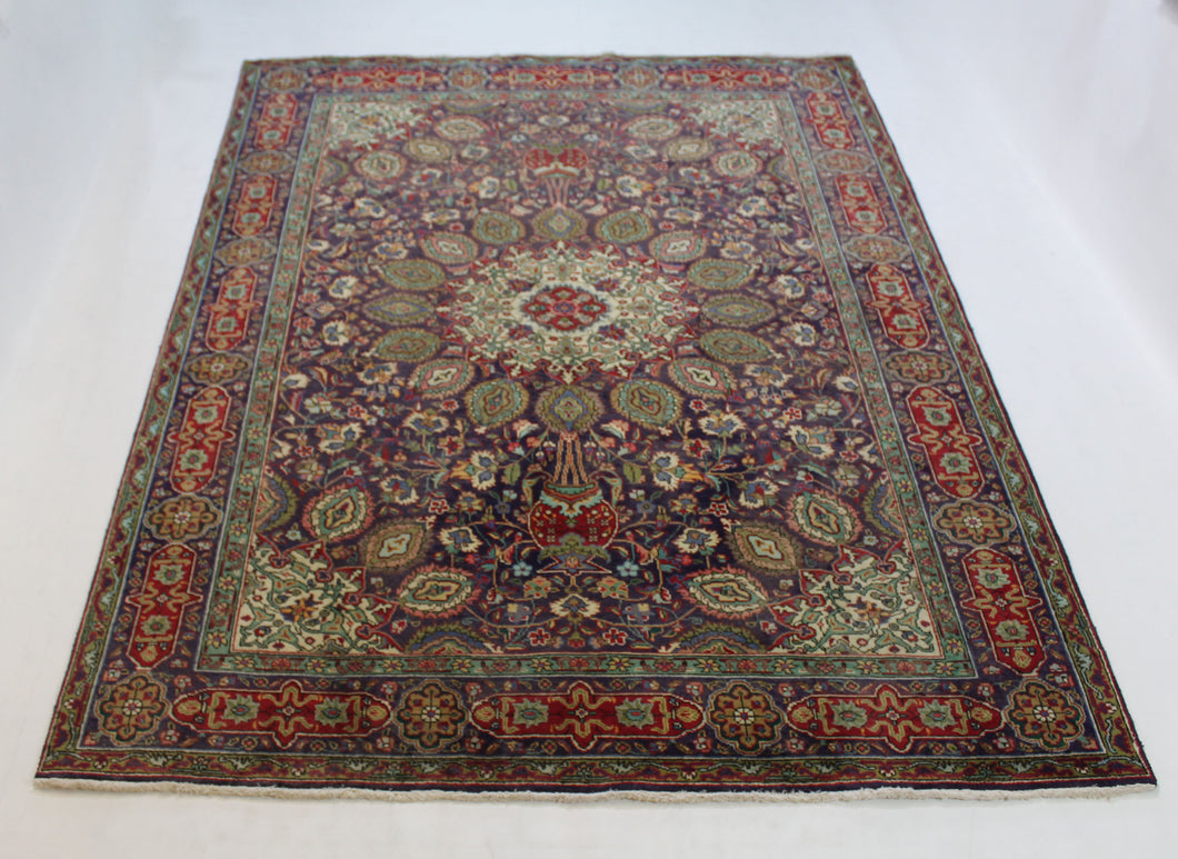 Handmade Antique, Vintage oriental Persian  Tabriz rug - 290 X 204 cm