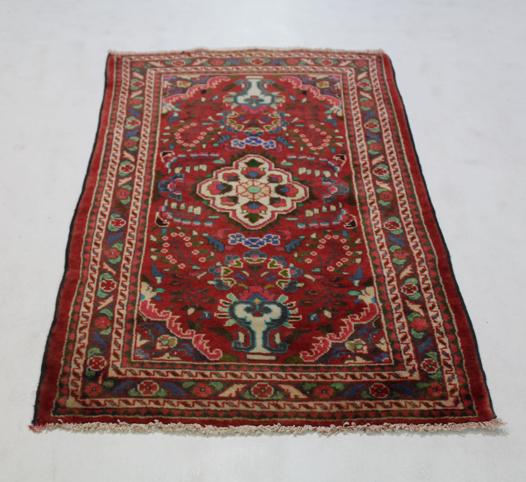 Handmade Antique, Vintage oriental Persian Savah rug - 118 X 75 cm