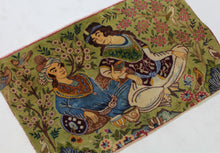 Load image into Gallery viewer, Handmade Antique, Vintage oriental Persian Tabriz rug - 97 X 63 cm
