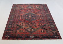 Load image into Gallery viewer, Handmade Antique, Vintage oriental Persian  Ghochan rug - 250 X 158 cm
