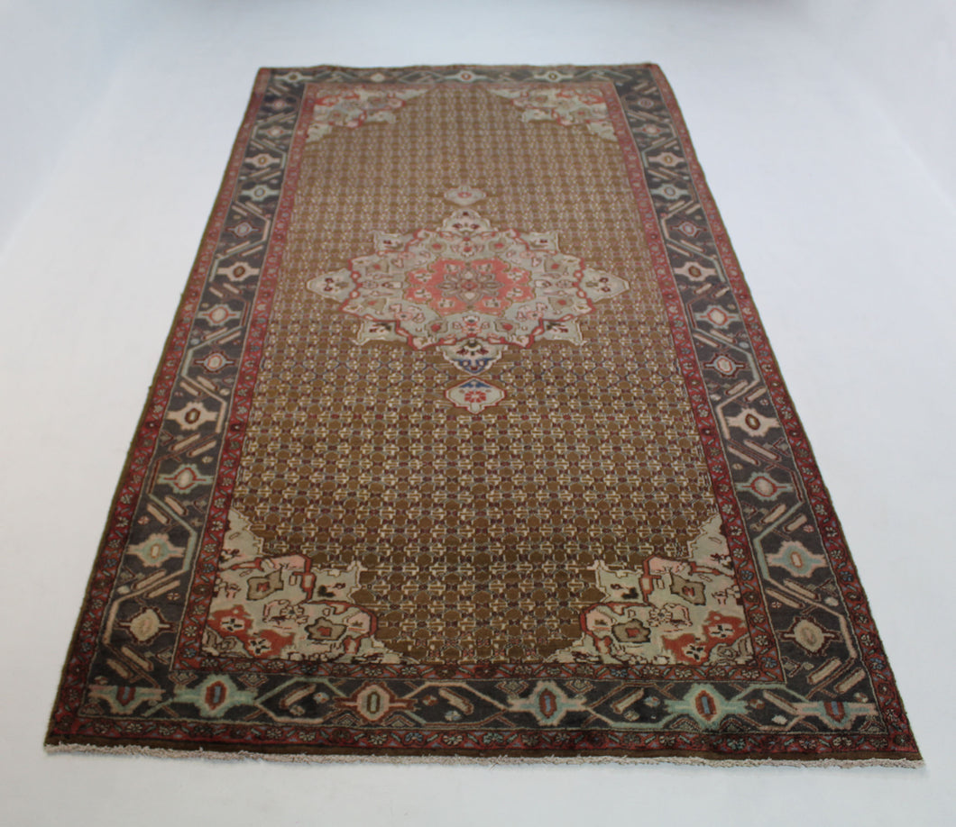 Handmade Antique, Vintage oriental Persian  Mosel rug - 307 X 150 cm