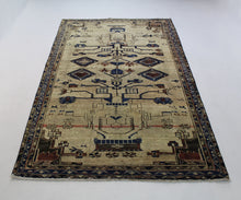 Load image into Gallery viewer, Handmade Antique, Vintage oriental wool Persian \Lori rug - 245 X 140 cm
