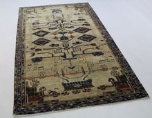 Load image into Gallery viewer, Handmade Antique, Vintage oriental wool Persian \Lori rug - 245 X 140 cm
