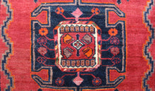 Load image into Gallery viewer, Handmade Antique, Vintage oriental Persian Lori rug - 228 X 132 cm
