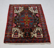 Load image into Gallery viewer, Handmade Antique, Vintage oriental Persian  Mosel rug - 138 X 85 cm
