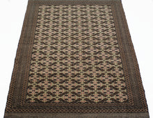 Load image into Gallery viewer, Handmade Antique, Vintage oriental Persian Turkaman rug - 189 X 130 cm
