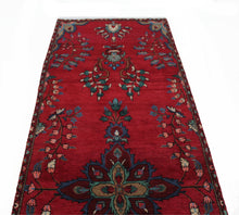 Load image into Gallery viewer, Handmade Antique, Vintage oriental Persian Nahavand rug - 296 X 95 cm
