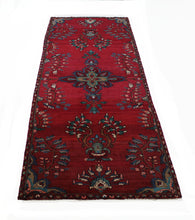 Load image into Gallery viewer, Handmade Antique, Vintage oriental Persian Nahavand rug - 296 X 95 cm

