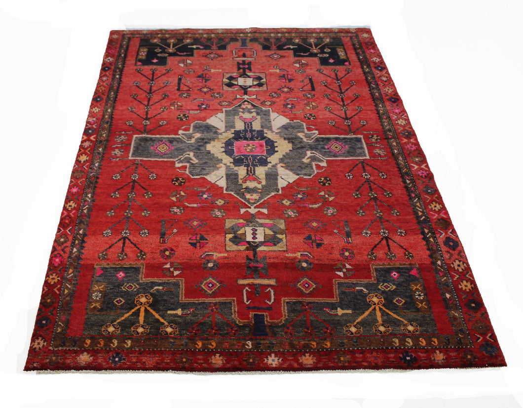 Handmade Antique, Vintage oriental Persian Lori rug - 260 X 143 cm