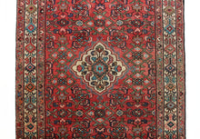 Load image into Gallery viewer, Handmade Antique, Vintage oriental Persian Hamedan rug - 324 X 115 cm
