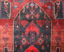 Load image into Gallery viewer, Handmade Antique, Vintage oriental Persian Karmanshah rug - 321 X 145 cm
