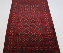Load image into Gallery viewer, Handmade Antique, Vintage oriental Persian  Baluch rug - 191 X 112 cm

