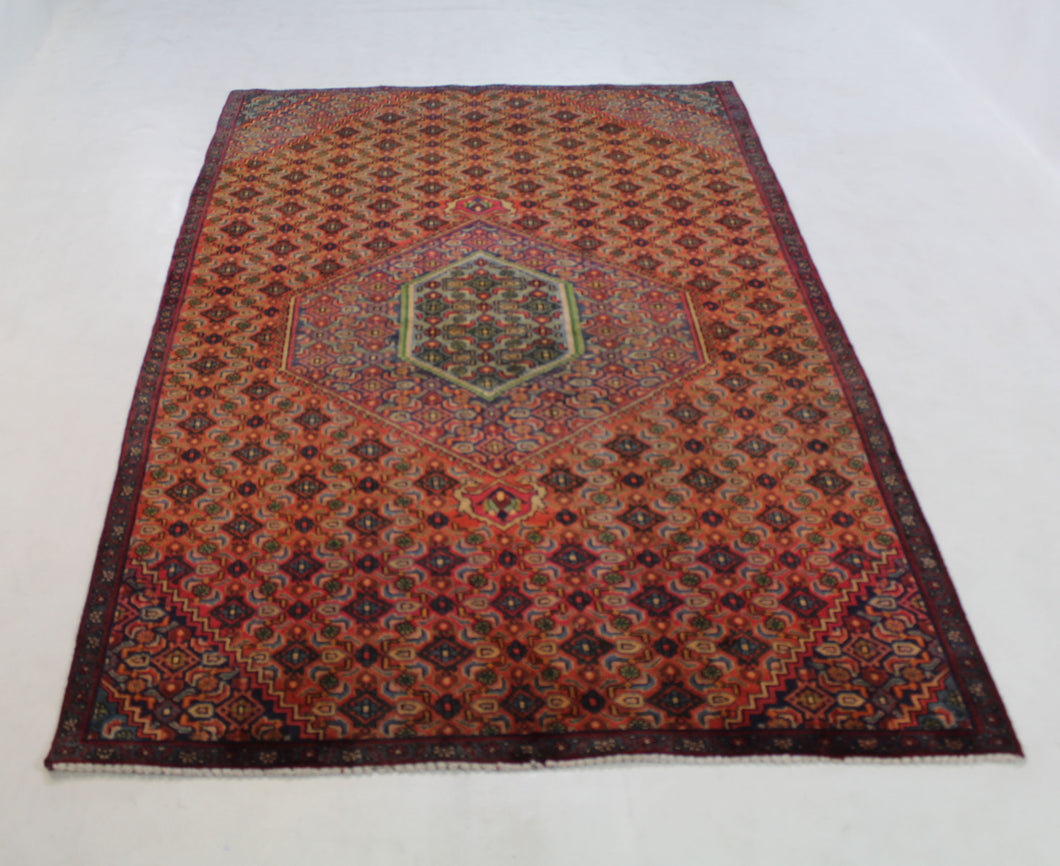 Handmade Antique, Vintage oriental Persian Ardebil rug - 248 X 140 cm