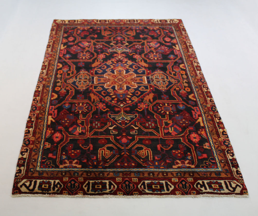 Handmade Antique, Vintage oriental Persian  Nahavand rug - 260 X 146 cm