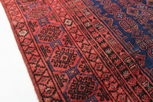 Load image into Gallery viewer, Handmade Antique, Vintage oriental wool Persian  Ghochan rug - 200 X 113 cm
