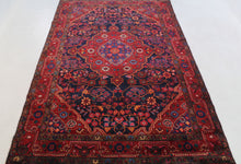 Load image into Gallery viewer, Handmade Antique, Vintage oriental Persian Hamedan rug - 268 X 148 cm

