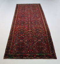 Load image into Gallery viewer, Handmade Antique, Vintage oriental Persian Mosel rug -356 X 117 cm
