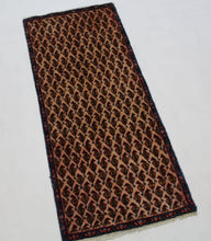 Load image into Gallery viewer, Handmade Antique, Vintage oriental Persian Arak rug - 106 X 46 cm
