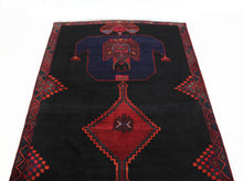 Load image into Gallery viewer, Handmade Antique, Vintage oriental Persian Karmanshah rug - 214 X 103 cm
