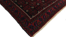 Load image into Gallery viewer, Handmade Antique, Vintage oriental Persian Baluch rug - 197 X 103 cm
