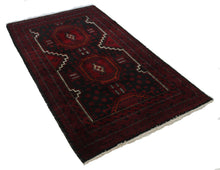 Load image into Gallery viewer, Handmade Antique, Vintage oriental Persian Baluch rug - 176 X 95 cm
