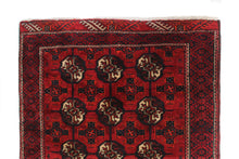 Load image into Gallery viewer, Handmade Antique, Vintage oriental Persian Turkaman rug - 210 X 97 cm
