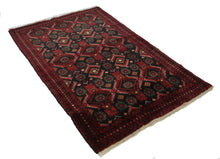 Load image into Gallery viewer, Handmade Antique, Vintage oriental Persian Turkaman rug - 178 X 104 cm
